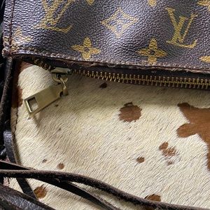 Up cycled Louis Vuitton crossbody